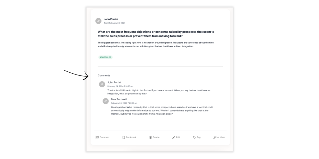 comment on pulse